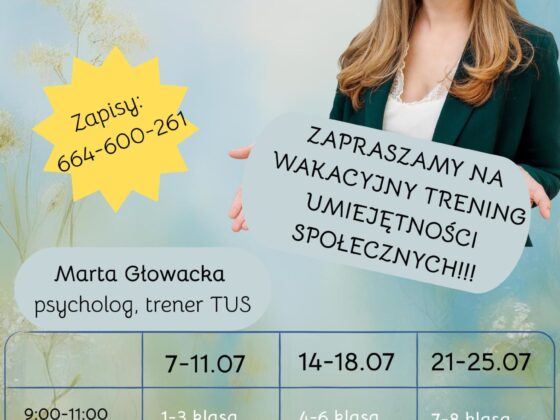 Wakacyjne Treningi Umiejętności Społecznych – zapisy ruszyły!